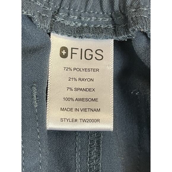 Figs Scrub Pants Womens S Graphite Blue Livingston Cargo Drawstring Waist - Picture 5 of 11